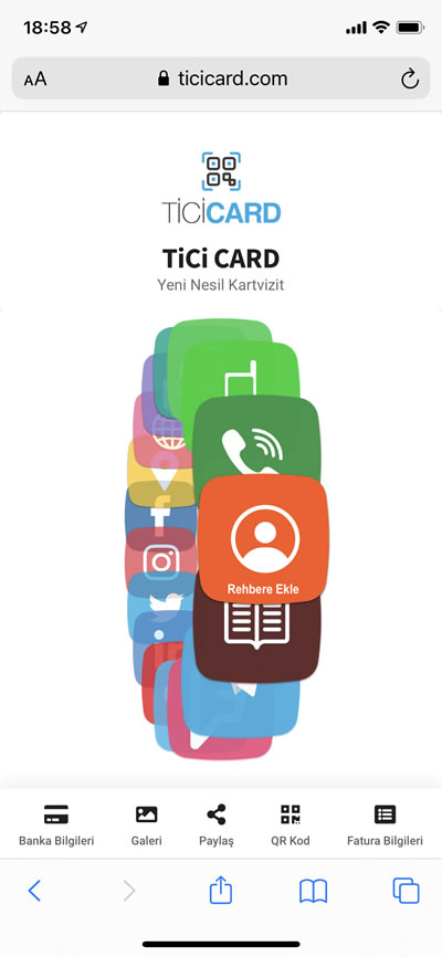 TiCiCARD Yeni Nesil Kartvizit