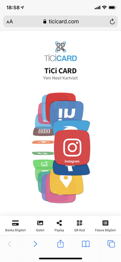 TiCiCARD Yeni Nesil Kartvizit