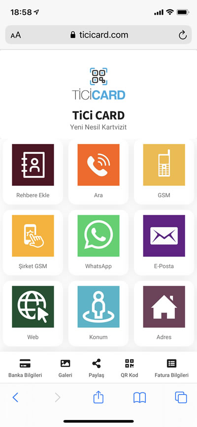 TiCiCARD Yeni Nesil Kartvizit