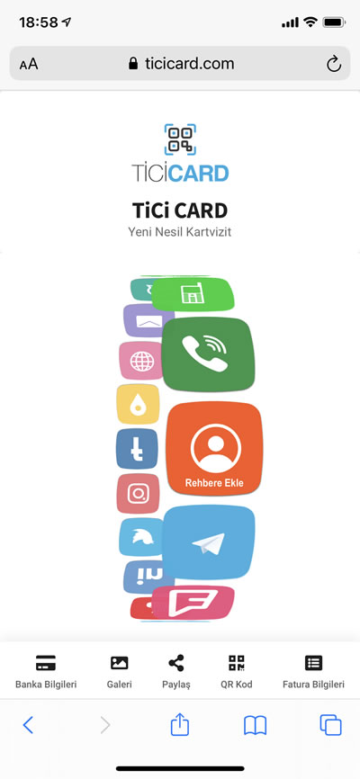 TiCiCARD Yeni Nesil Kartvizit